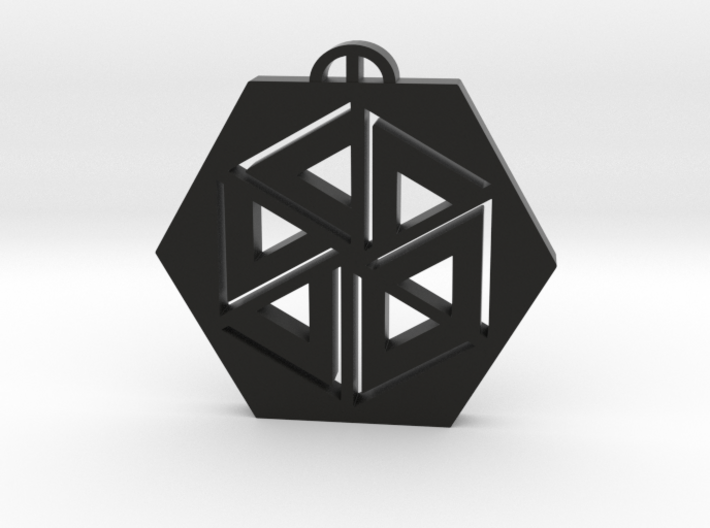 Froxfield Wiltshire Crop Circle Pendant 3d printed