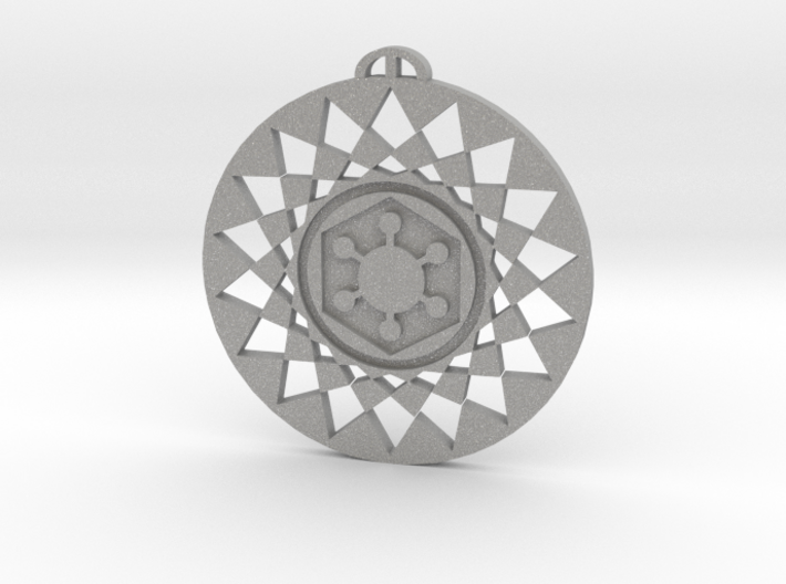 Roundway Hill Wiltshire crop circle pendant 3d printed