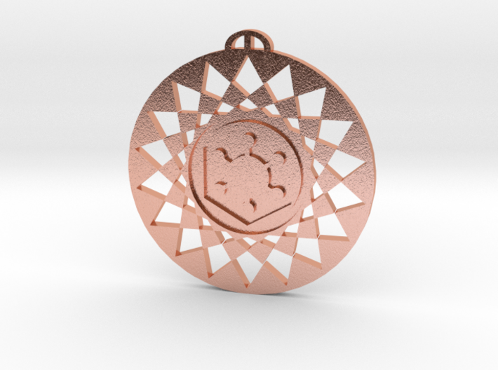 Roundway Hill Wiltshire crop circle pendant 3d printed
