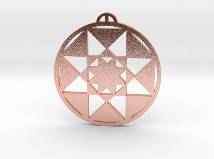 Winchester, Hampshire Crop Circle Pendant 3d printed