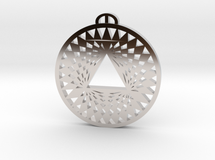 Aldbourne-Wiltshire Crop Circle Pendant_fixed 3d printed