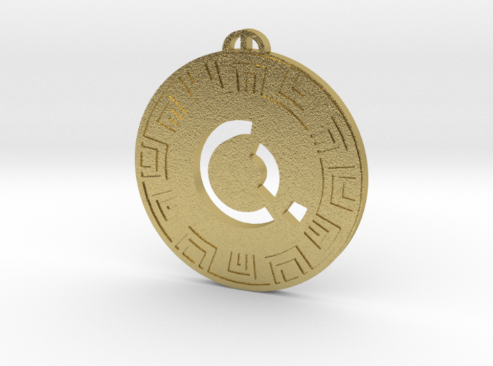 Woodcote Lane, Hampshire Crop Circle Pendant 3d printed