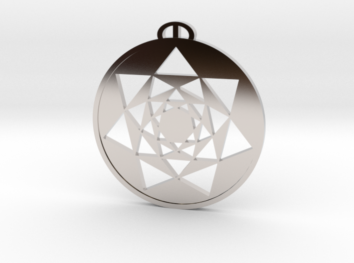 Ludgershall, Wiltshire Crop Circle Pendant 3d printed