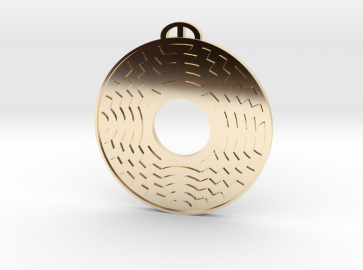 Farley Mount, Hampshire Crop Circle Pendant 3d printed