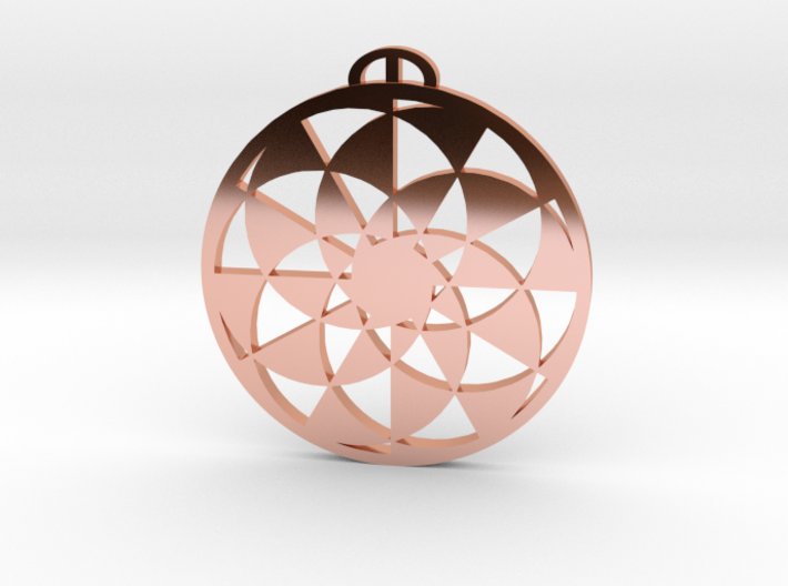 Nierderscherli-Bern Crop Circle Pendant 3d printed