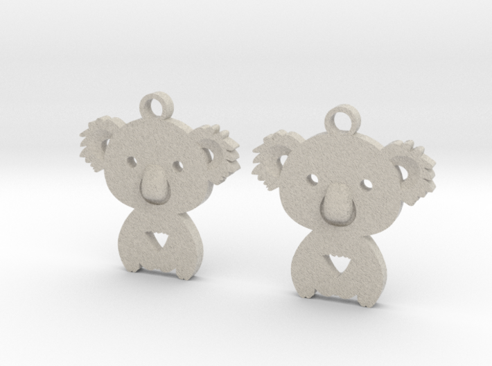 Koala_earrings 3d printed