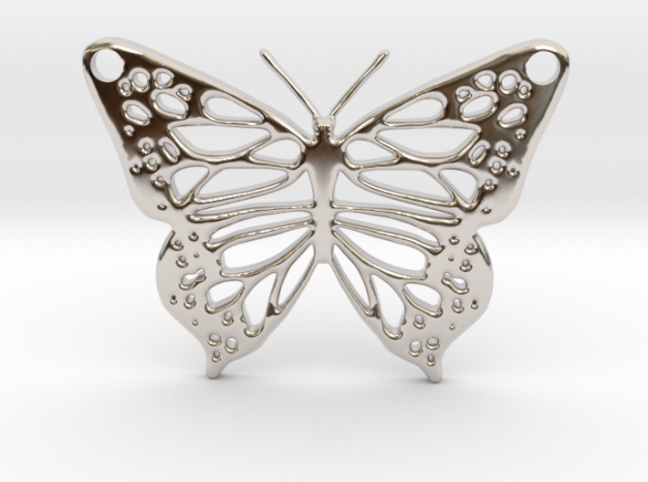 butterfly pendant 3d printed