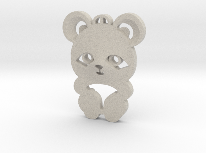 baby panda pendant 3d printed