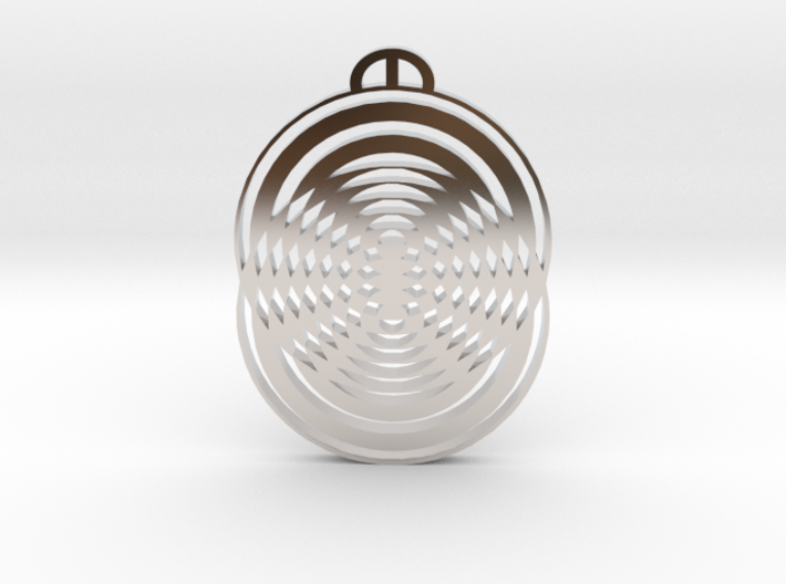 Shalbourne Wiltshire Crop Circle Pendant 3d printed