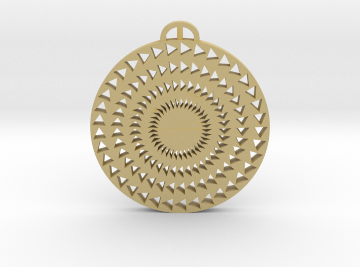 Windmill Hill Wiltshire Crop Circle Pendant 3d printed