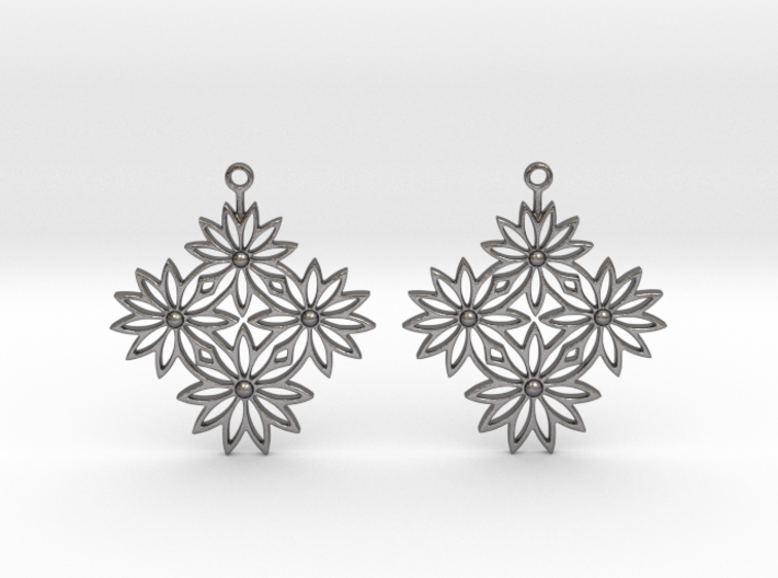 Leave earrings 3d printed