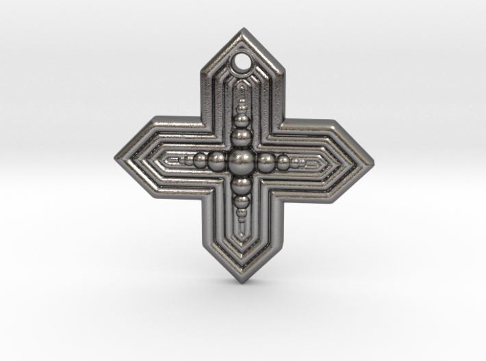 cross pendant 3d printed