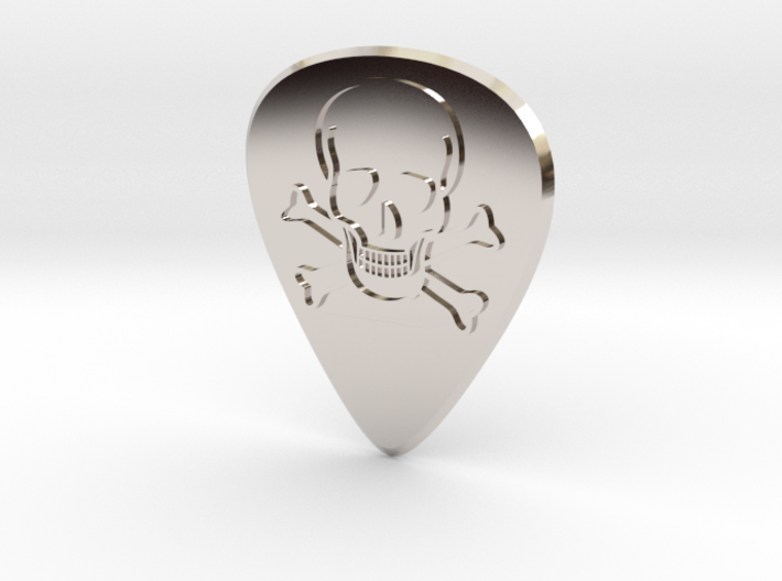 guitar pick_skull 3d printed
