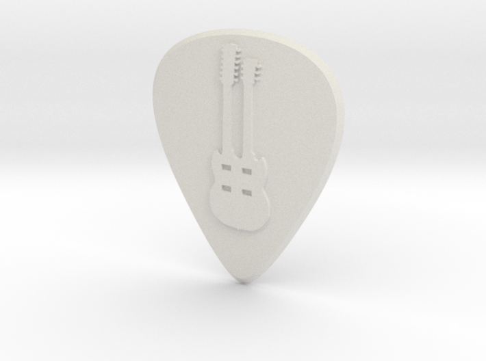 Guitar Pick_Double Neck Guitar 3d printed