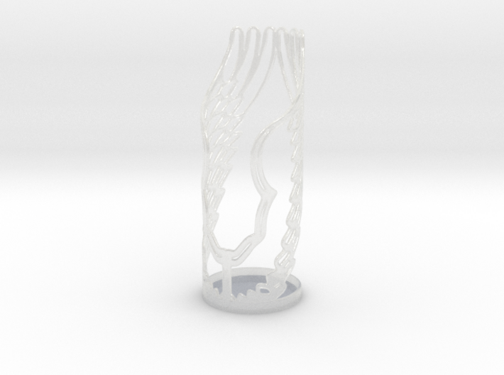 winged toothbrush holder 3d printed