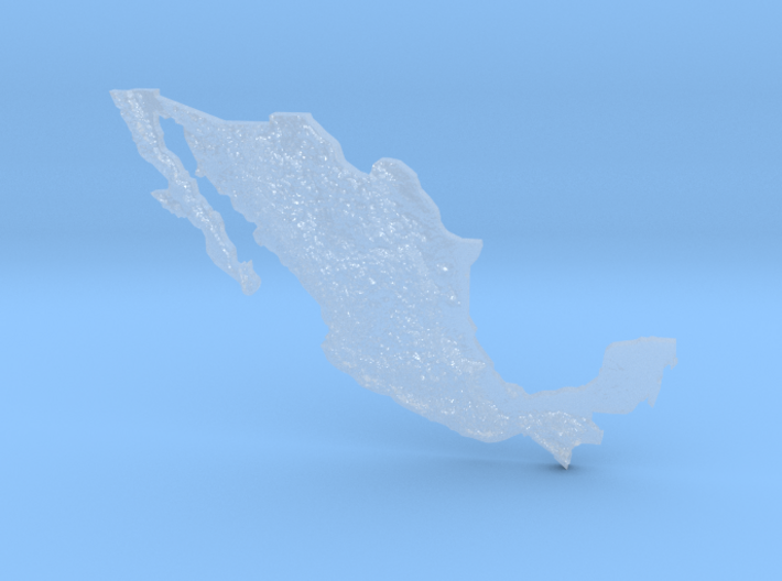 Mexico Heightmap 3d printed