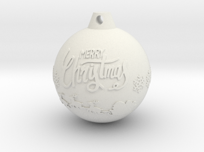 xmas ball 3d printed