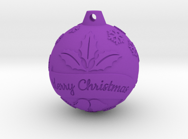 xmas ball 3d printed