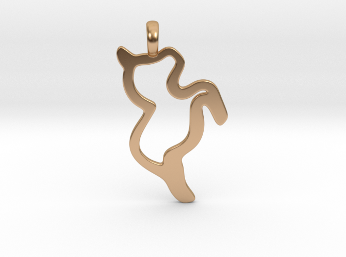 Swedish Dala horse pendant 3d printed Dala horse pendant