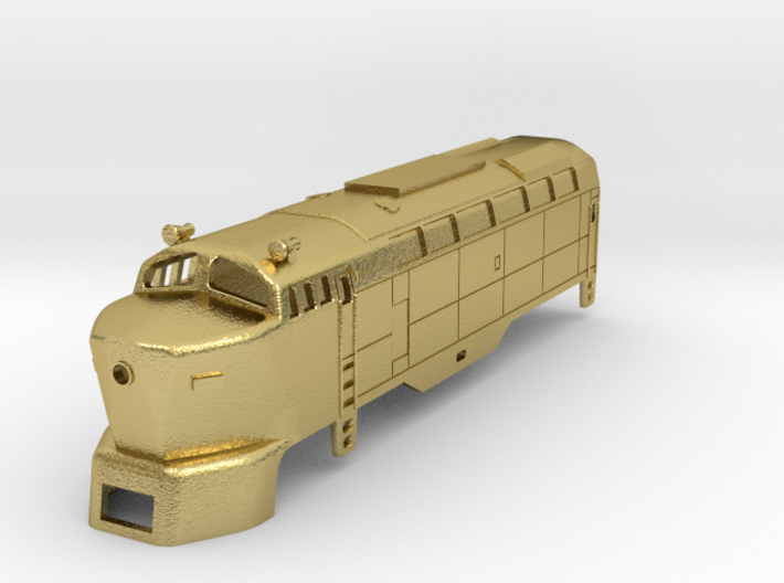 Z-Scale Baldwin RF-16 &quot;Sharknose&quot; Shell 3d printed