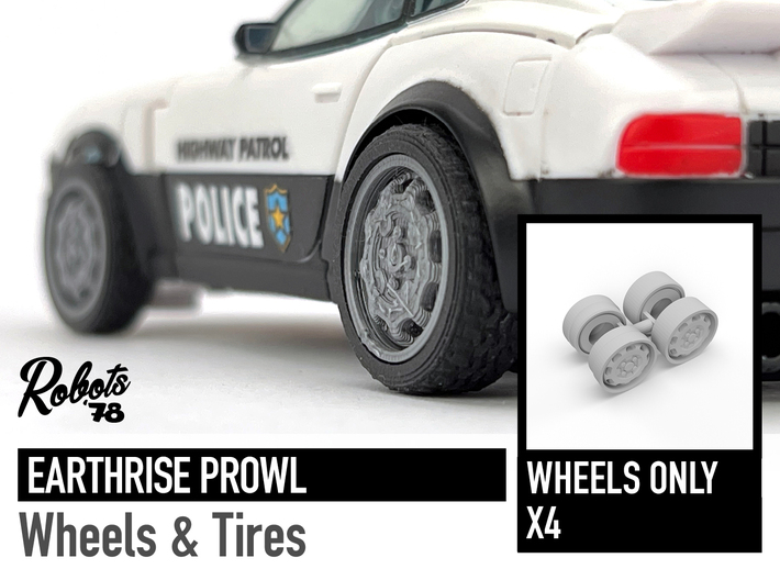 Earthrise Prowl Wheels (No Tires) 3d printed