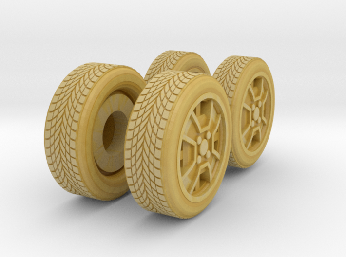 Earthrise Bluestreak Wheels &amp; Tires Combo 3d printed