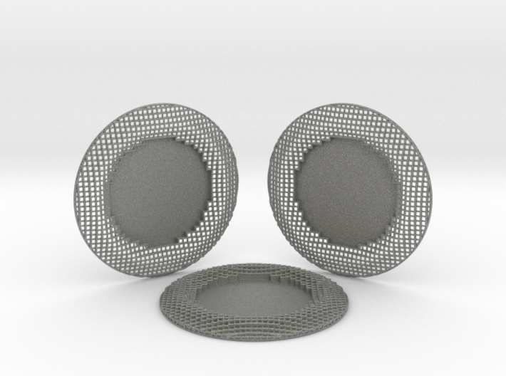 3 Wire Blocks Round Coasters 3d printed