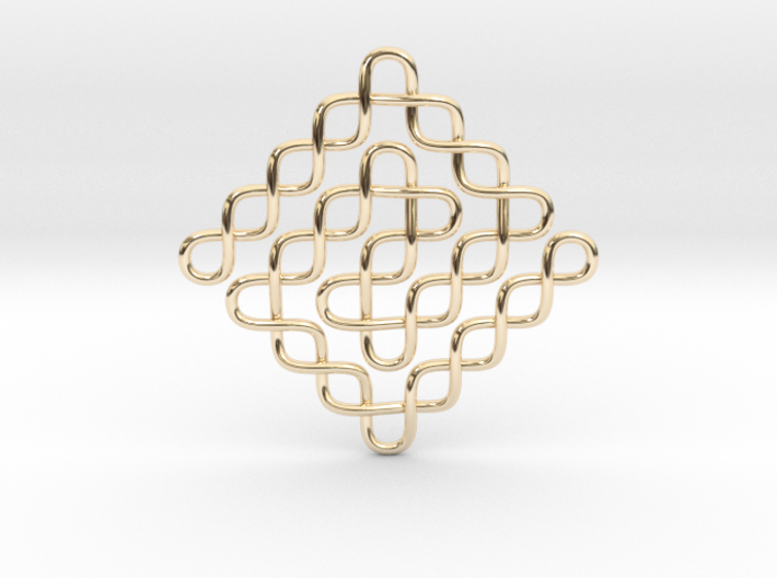 Endless Knot Pendant 3d printed