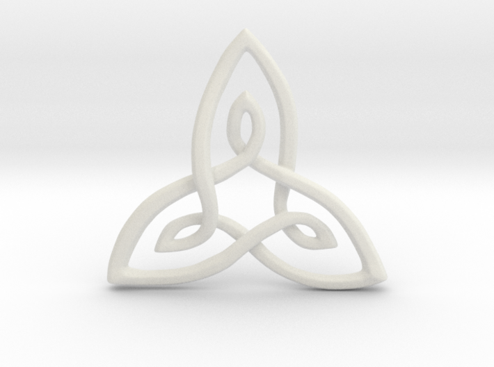 Trifolium Knot Pendant 3d printed