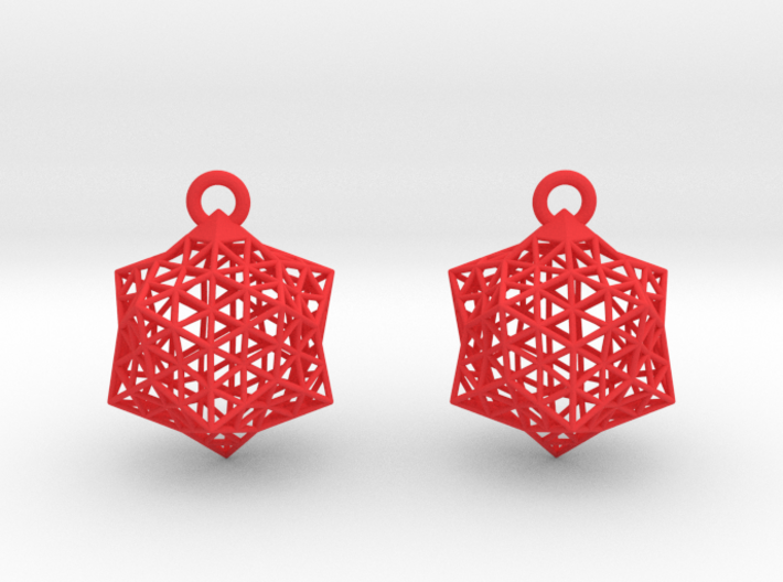 Icoearrings 3d printed