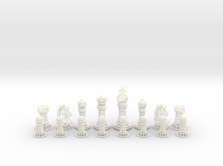 Wire Chess 3d printed