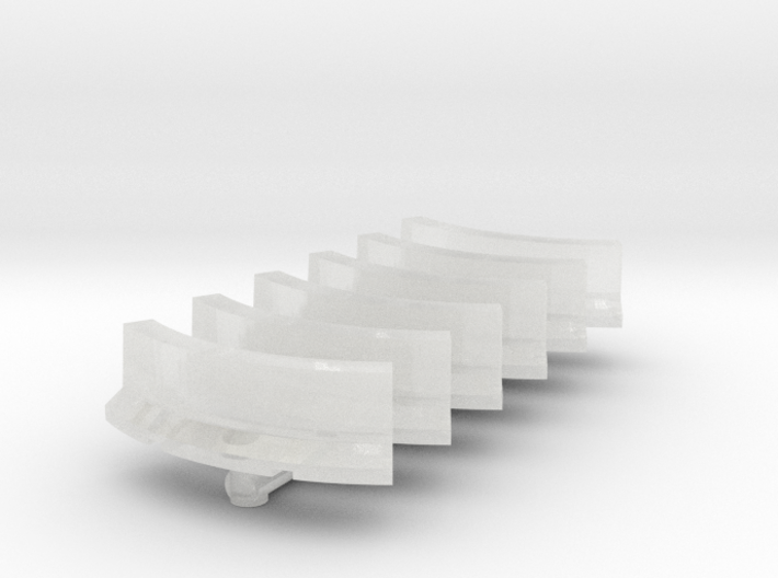 Jersey Barrier Curved (x6) 1/200 3d printed