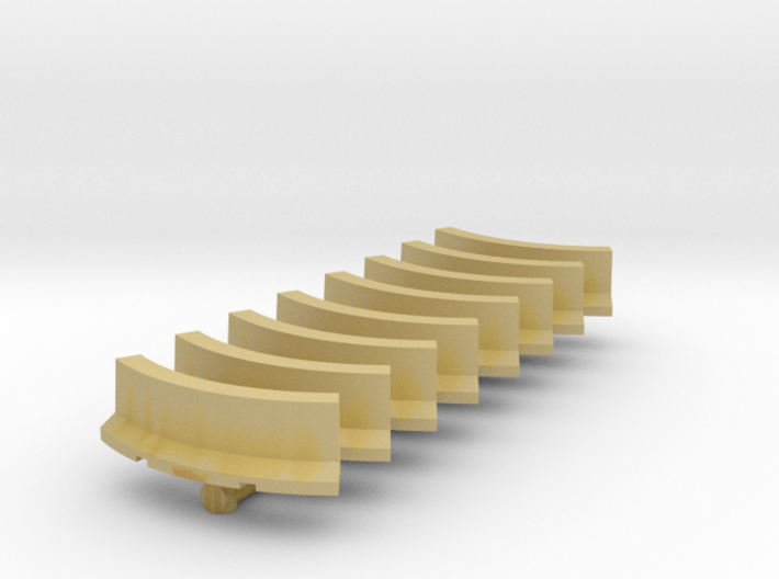 Jersey Barrier Curved (x8) 1/285 3d printed
