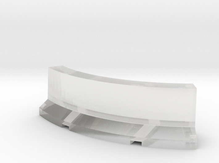 Jersey Barrier Curved 1/72 3d printed