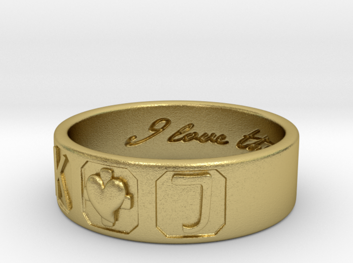 K and J ring 3d printed