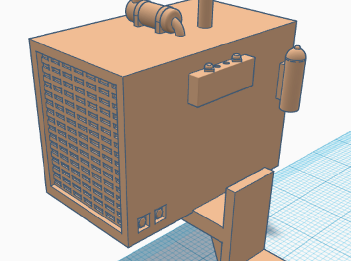 1/64th Iron Wolf Mulcher for D6 dozer 3d printed 