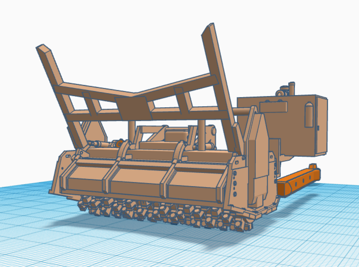 1/64th Iron Wolf Mulcher for D6 dozer 3d printed 