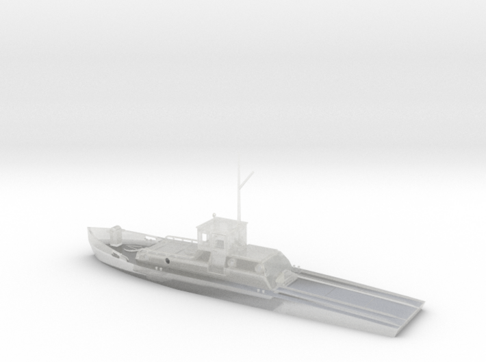 1/87th scale AM-1 Hungarian minelayer boat 3d printed
