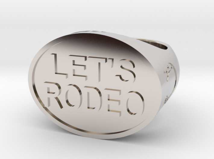 Let's Rodeo Ring 3d printed