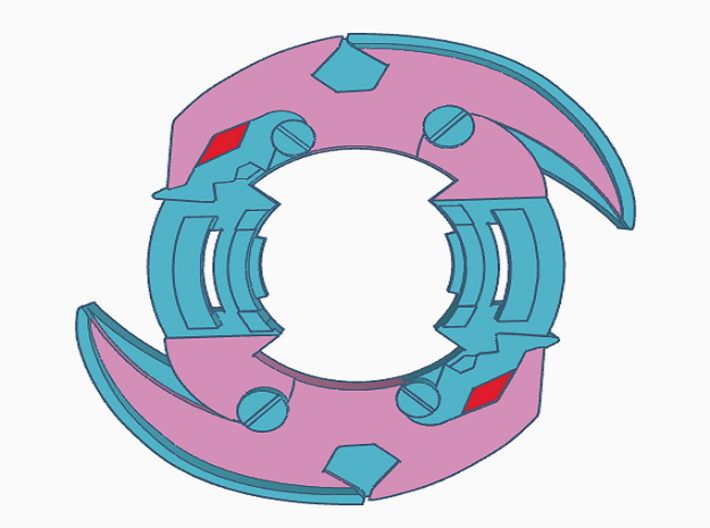 Beyblade Shield Dranzer | CCG Attack Ring 3d printed 