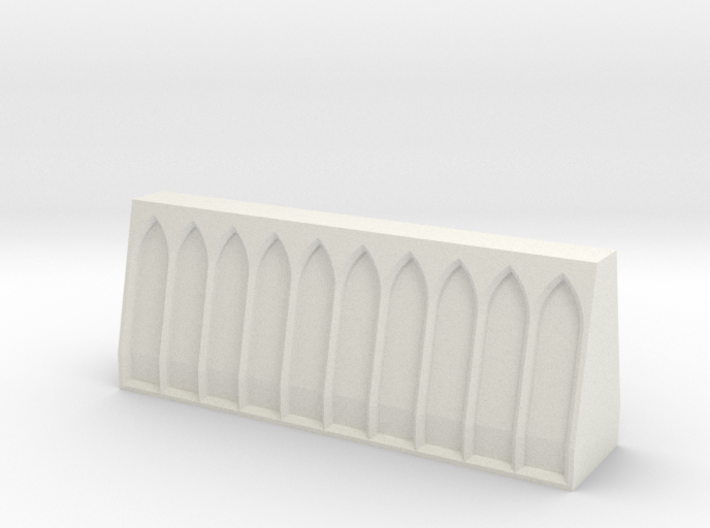 Jersey Barricade with Gothic Arches 3d printed