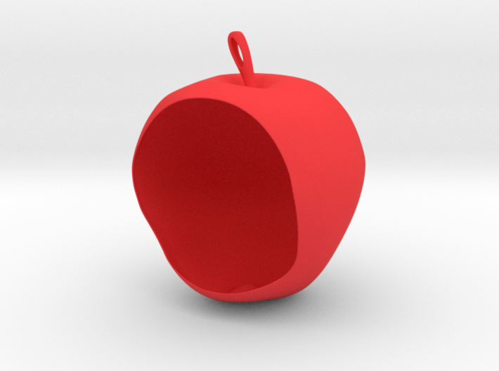 Apple Birdfeeder 3d printed