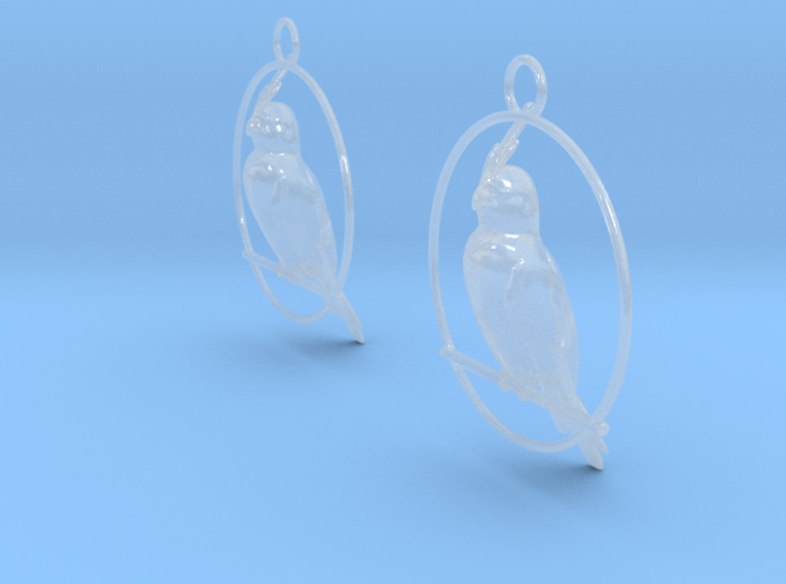 Cockatiel Earrings 3d printed