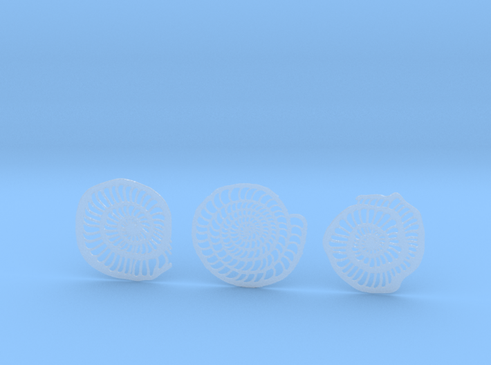 Foraminifera Coasters 3d printed