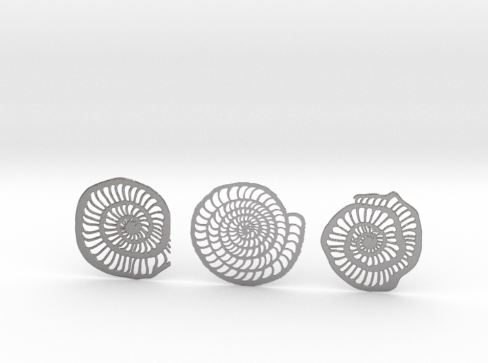 Foraminifera Coasters 3d printed