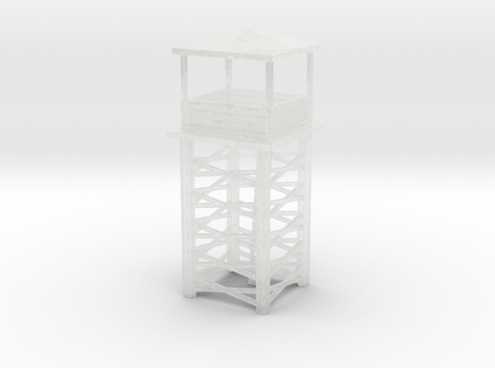 Wooden Watch Tower 1/220 3d printed