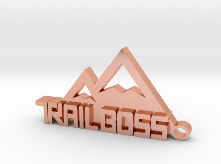 Trail Boss logo Keychain 3d printed