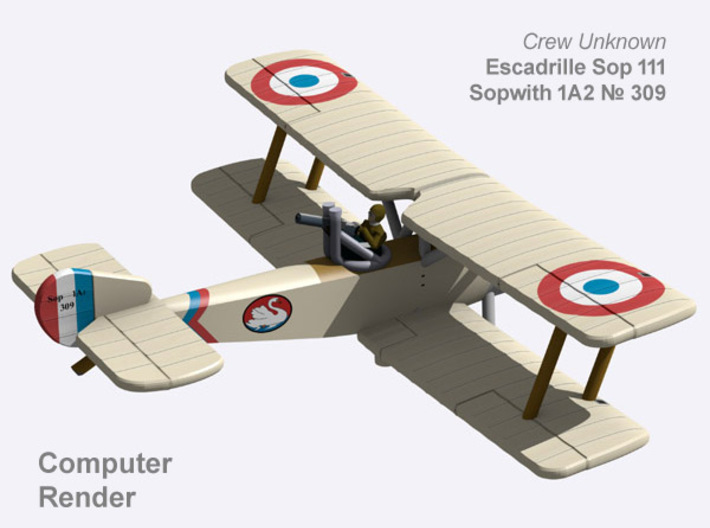 Sopwith 1½ Strutter (1A2) of Sop111 (full color) 3d printed