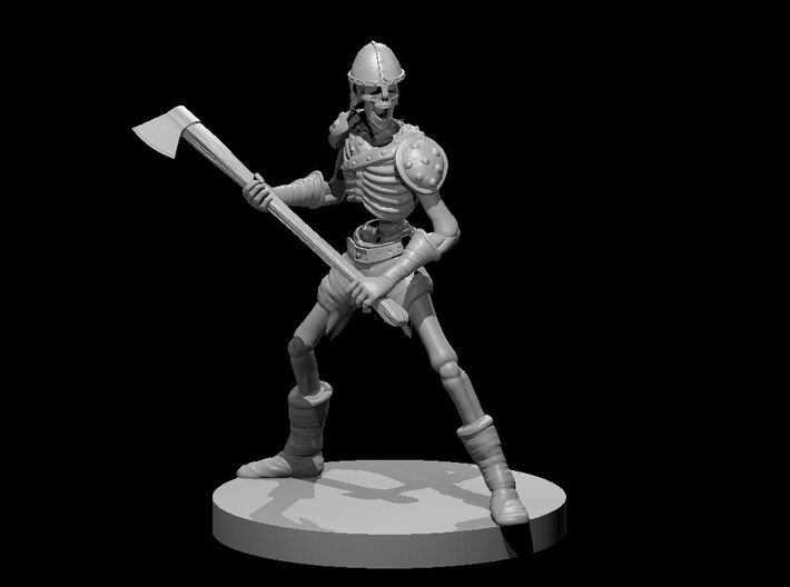Skeleton Axe Wielder 3d printed