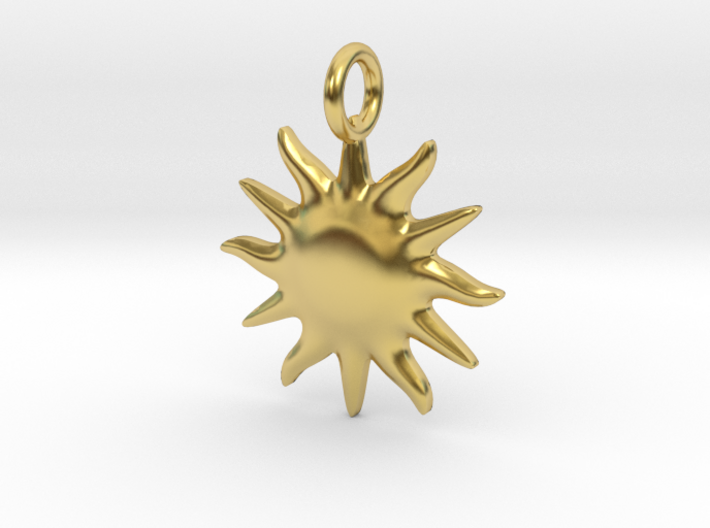 Small sun pendant 3d printed